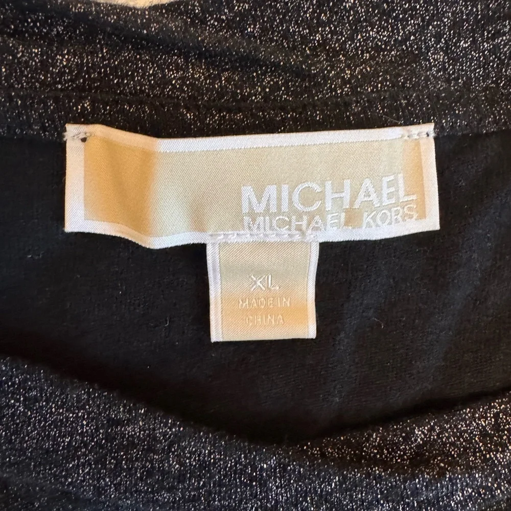 Michael Kors Shimmering Black Top